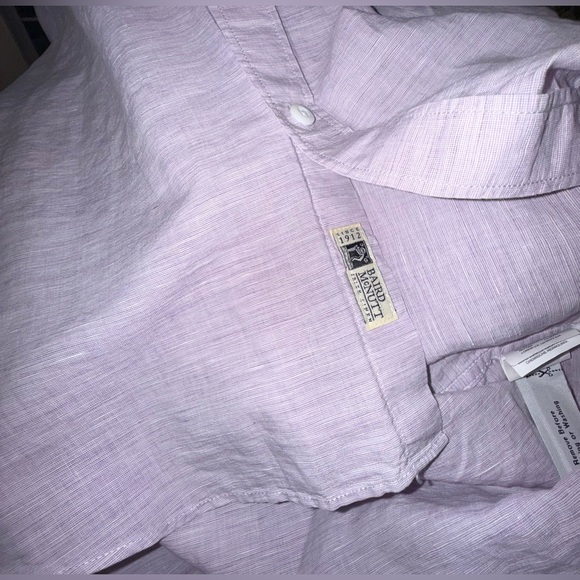 Like New Men’s J.Crew Baird McNutt Irish Linen Slim Fit Button-Down Shirt XL - Picture 8 of 10